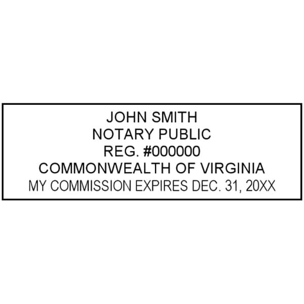 Virginia Notary Self Inking Stamp 78 X 2 38 1334