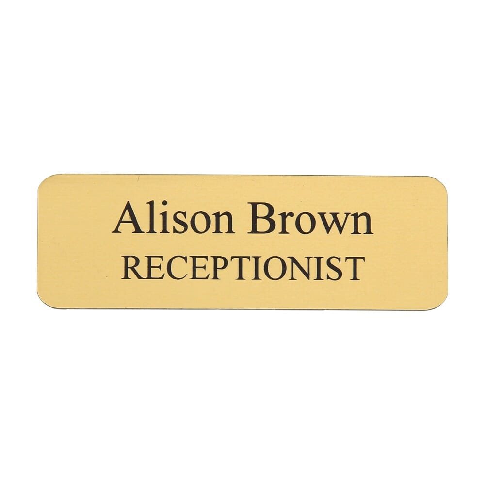 Custom Engraved Name Badge Plastic 1 X 3 Www Getstamps Custom Engraved Name Badge Plastic 1